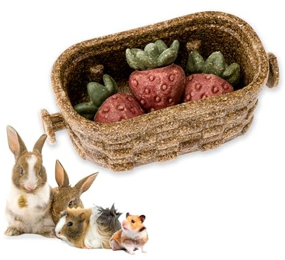 Ferplast Snack Naturale per Roditori, Criceti, Cavie e Conigli, Favorisce l’Igiene Dentale, Stimola il Gioco e offre Gusto e Benessere ogni giorno, a forma di Fragola