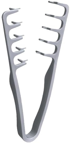 Peine de textura, peine de peinado con dientes anchos, herramienta para dar volumen al cuello, accesorios de peluquería con diseño de dientes curvos para todo tipo de cabello