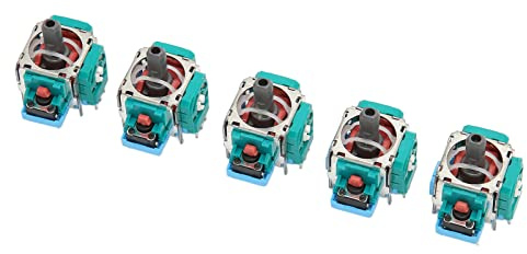 Cosiki Module de Remplacement de Joystick 3D pour Manette de Jeu, Stick Analogique Compact et Précis pour, Matériau ABS de qualité Supérieure, Paquet de 5