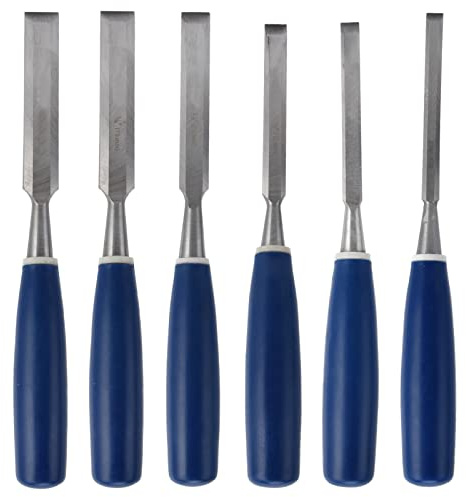 Juego de Herramientas de cincel de madera, cincel de acero resistente, mangos de haya, juego de cinceles para carpintería para carpintero profesional, artista de carpintería