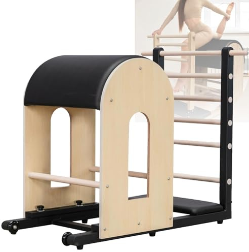 Sedia a barile a scaletta per pilates con combinazione di pedali divisi per allenamento a casa, potenziamento del core, equilibrio e stretching