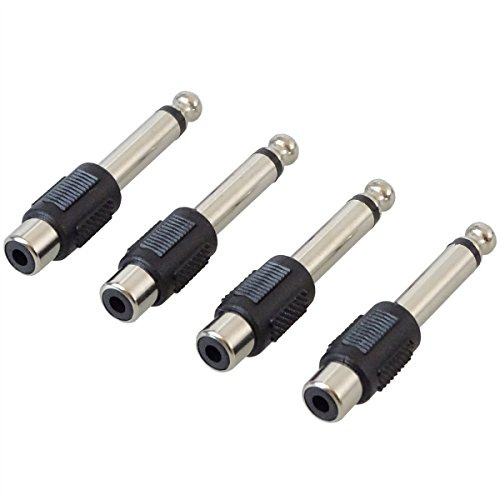 Keepdrum ADA050 ljudadapter Cinch female till kontakt 6,3 mm 4 st.