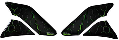 BIKE-label 800742 Protection de réservoir latéral pour moto Vert