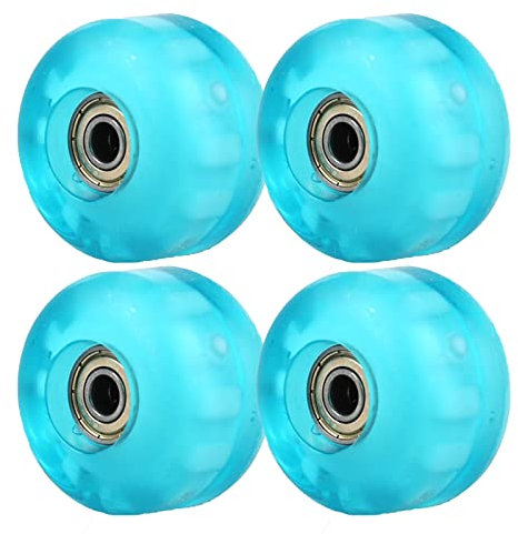TGHY 4 Skateboard-Rollen und Kugellager, Rollschuh-Räder, mit Lagerrollen, Quad-Skateboard-Rädern, 54 x 36 mm, 90 A, Blau