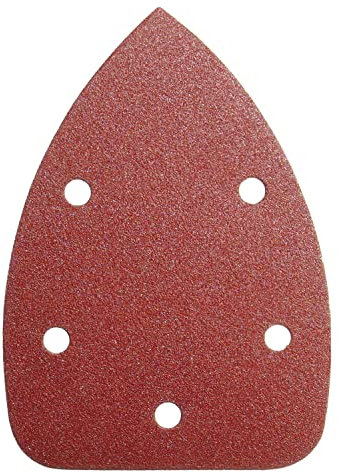 WOLFPACK LINEA PROFESIONAL Lija Recambio Velcro Delta 140x100 mm. con Agujeros Grano 40