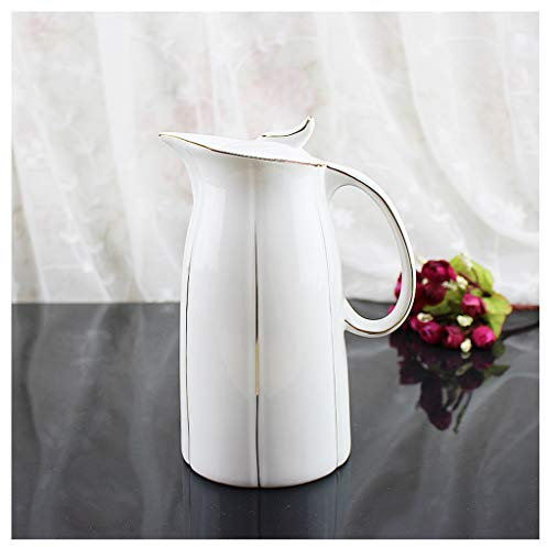 INPETS Distributeur d'huile en céramique pour la cuisine - 1100 ml - Bouteille d'huile en céramique - Pour sauce, vinaigre et condiments - Distributeur de condiments - B