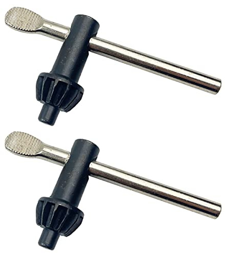 2PCS Chuck Keys for Drill, 16mm Hardened Steel Chuck Key, Chuck Key Drill Machine Accessories, Lathes Drills Pillars Machine Tools, Drill Hand Tool for Home Garage DIY Construction Office (Black)