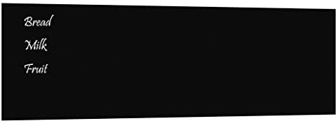 vidaXL Magnettafel Wandmontage Memoboard Glastafel Glasboard Wandtafel Glasmagnettafel Magnetboard Schreibtafel Schwarz 100x30cm Hartglas