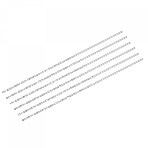 TA-VIGOR 6Pcs 3mm Extra Long Twist Drill Bits 300mm HSS Straight Shank | High Speed Steel Spiral Drill Bits for Wood, Metal, Aluminium and Plastic