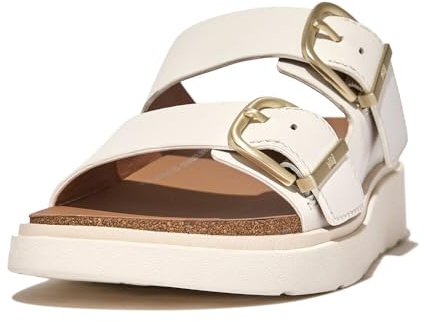 Fitflop Women's Gen-ff Buckle Two-bar Leather SlidesSlide Sandal
