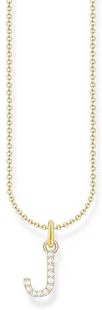 THOMAS SABO Halskette Buchstabe 925 Sterling Silber mit Zirkonia KE2240 - KE2265