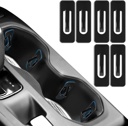 6Pcs Cup Holder Expander, Car Cup Holder Cushions, Anti Shake Automotive Cup Holders Pads for Stabilizing Cups, Universal Self Adhesive Car Cup Holder Insert Limiter