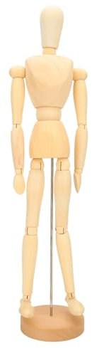 Manichino in Legno per Artisti Manichino Snodabile Figure Umana Artista Disegno Manichino Manichino Articolato con Base,44cm