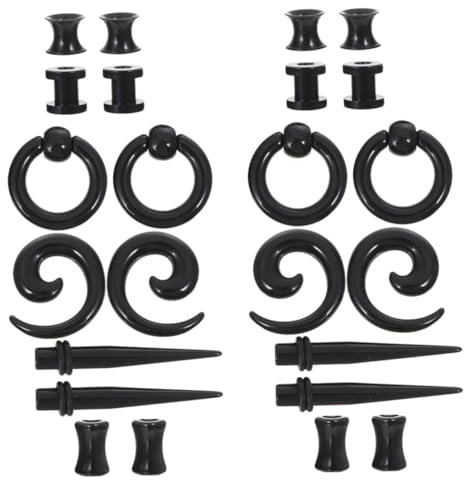 Holibanna 2sätze Ohr Dehnungsset Teiliges Set Mit Taper Und Für Ohrlöcher Und Leichtes Piercing Schmuck Für Und Für Alltag Und Besondere Anlässe