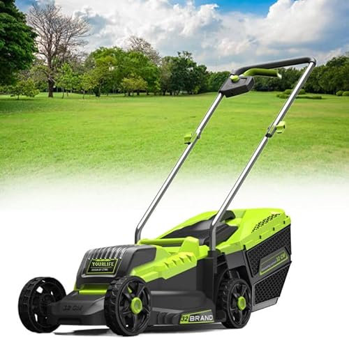 WEIMILOR Cortacésped inalámbrico | Potente batería de Litio de 21 V con 40 Minutos de autonomía | Ancho de Corte de 30/50/70 cm