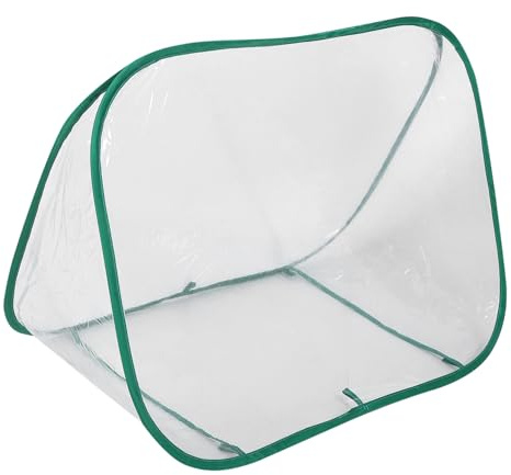 Toyvian Invernadero Mini Plegable Transparente para Plantas Pequeñas Protección Móvil para Jardín y Interior para Suculentas y Cultivos