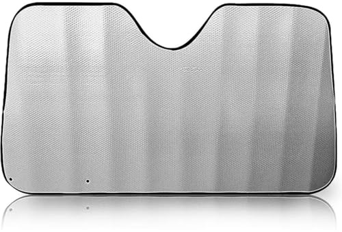 Parasole Auto Parabrezza, Interno Pieghevole Con Chiusura Clip, Coprisole Contro i Raggi UV (Large-(70x140cm))