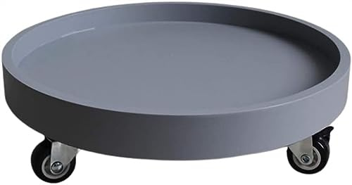 Bandejas rodantes con ruedas – Platillo de goteo de plástico duradero para macetas, estante rodante para plantas, versátil paleta de jardín para interiores y exteriores, 58 cm