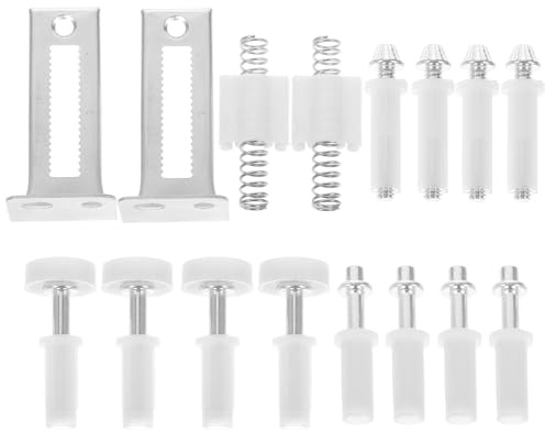 Zerodeko Quincaillerie pour Portes Accordéon 16 Pièces en Acier Inoxydable Pivots Métalliques Supérieurs et Roulettes de Guidage, Kit de Réparation pour Portes Pliantes de Placard, Usage