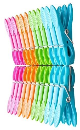 Hrtyvhin Mollette multiuso in plastica, design comodo, colore chiaro per interni ed esterni, soluzione di essiccazione, molletta multiuso