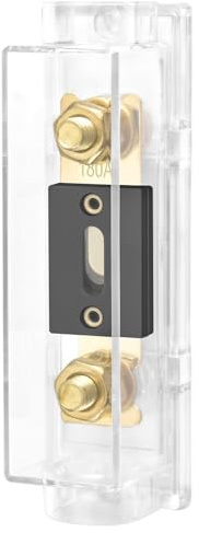 Heschen Auto Audio Video Stereo ANL-Sicherungshalter, 0/2/4 Gauge In und Out, mit Ampere ANL Sicherung (ANL-180A)