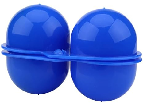 2 Stücke Tragbarer Eierhalter Eierkarton Eierclip für Küche Outdoor Camping Picknick (Blau)