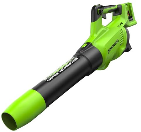 Greenworks 48V(2x24V) Cordless Axial Leaf Blower with Brushless Motor, Turbo Function, 217km/h, 16.4m³/min WITHOUT Batteries & Charger, 3 Year Guarantee GD24X2AB