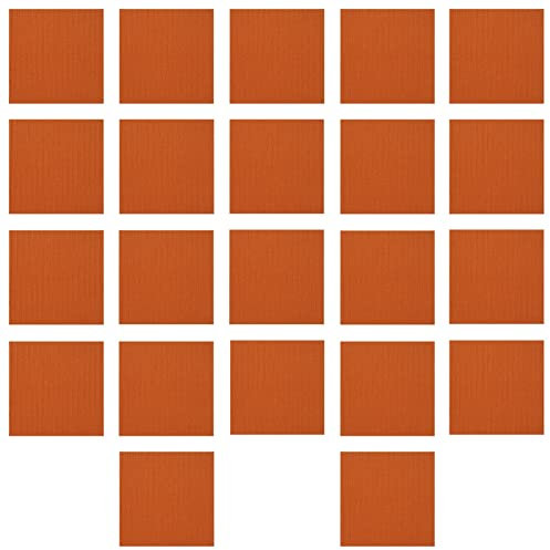Melairya Selbstklebende Teppichfliesen, 22 Stück Selbstklebende, abnehmbare, waschbare Stufenteppiche, Bodenschutz, rutschfeste Trittmatte for Hunde und Haustiere (Orange, Size : 29x29cm)
