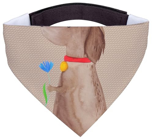 Mr. & Mrs. Panda Hundehalstuch L Hund Blume - Geschenk, Hunde, Halstuch, Bandana, Schal Für, Halsband, Sprüche, Hundeschal, Süß