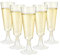 Czemo Copas de Champagne de Plastico, 20 Piezas Copas Champagne Copas de Cava, Copas de Vino Plastico para Bodas, Cumpleaños, Barbacoa y Fiestas - Elegantes, Resistentes y Reutilizables - 150ml
