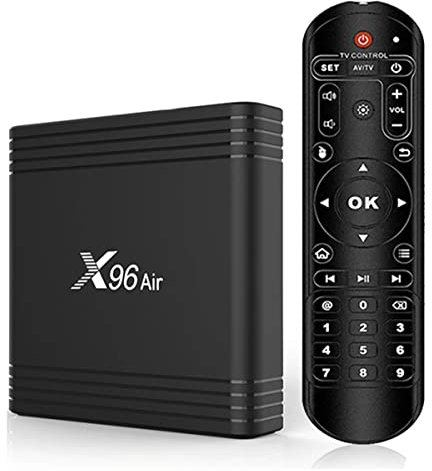 AMITVA Smart TV Box, X96 Air Android TV Box Android 9.0 Amlogic S905X3 4GB / 64GB 2.4G / 5G WiFi De Doble Banda 8K Decodificación De Video UHD 4K Reproductor Multimedia,4gb+64gb