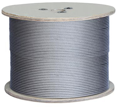 ESuaLs Câble Métallique en Acier Inoxydable 304, Câble Métallique 7X19 Brins, Longueur De Câble Flexible 10 Mètres Parfait pour Les Guirlandes Lumineuses, Les Cordes À Linge,Diameter 4mm