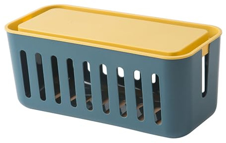 Kabelmanagement Kabelbox Klein,Kabelkasten,Mehrfachstecker-Organisator,Handy Ladebox,Kabel Organizer Box,Kabelmanagement-Box Mit BelüFtung,Kabel Aufbewahrungsbox,Zum Verstecken Bei Kabelsalat