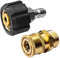 TAPKUA Kit d'adaptateur pour nettoyeur haute pression M22 1/4 Quick Connect, pistolet raccord rapide pour tuyaux haute pression