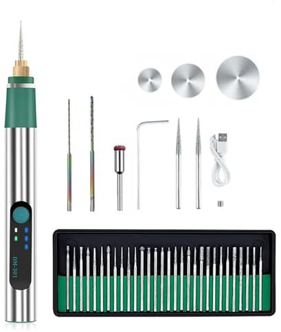 Kznifmk 1Set DIY Gravierstift Gravierwerkzeug -Gravierstift Silber für Metall, und Kunststoff