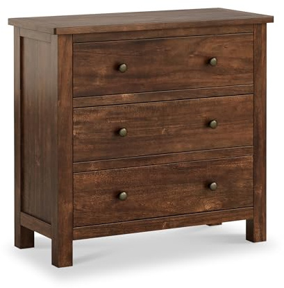 RoselandFurniture Duchy Acacia Small 3 Drawer Chest of Drawers