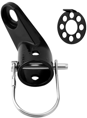 BOXOB Gancio Rimorchio Bici, Heavy-Duty Gancio Rimorchio Bici per Bambini Animali Carico Attacco Adattatore Sicuro per Schwinn Burley Instep & Altri Installazione Facile