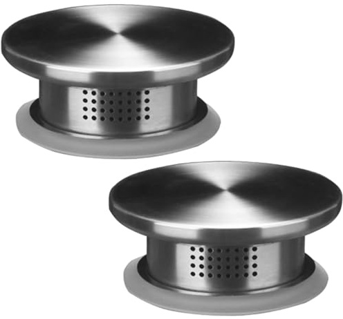 Jorzer Lot de 2 couvercles de carafe en acier inoxydable robuste de rechange pour carafe à eau en verre