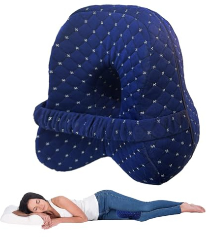 Gonggi Knee Pillow Revoget Alignment Pillows for Sleeping on Side, Memory Foam Leg Spine & Hip Support Pillow for Side Sleepers, Joints Pain & Pregnancy, Leg Support Cushion