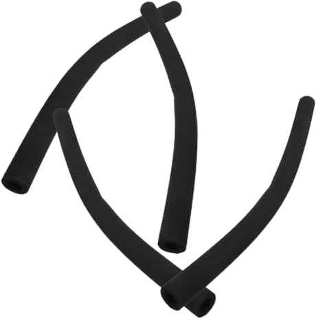 Sosoport Protector Para Asa De Cochecito Infantil Cojín De Espuma Negra Antideslizante, Funda Para Manillar Reposabrazos, Accesorios Para Cochecitos De Paseo, 4 Piezas