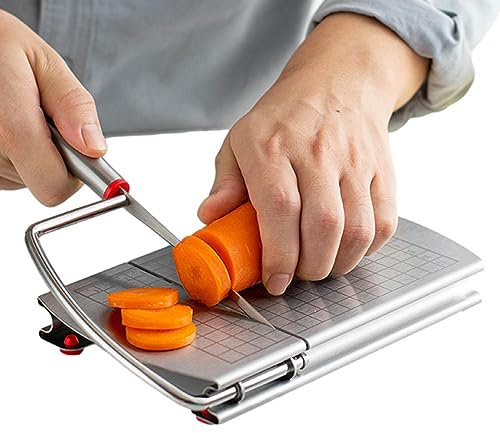 Tabla de cortar manual antideslizante de acero inoxidable con