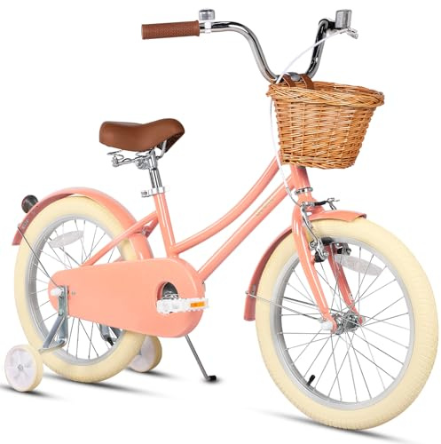 Glerc 12-20 Zoll Kinder Mädchen Fahrrad für 2-13 Jahre alt mit Weidenkorb, mehrere Farben