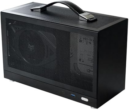 Caja De Computadora Escritorio - Chasis Compacto PC, Torre Media | Torre Juego Disipación Calor Eficiente, Caparazón PC Flujo Aire Tranquilo, Recinto Marco Resistente, Caja Versátil Para El Estudio En