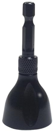 Harilla Herramienta para Desbarbar Y Biselar Exteriores, Reparación de Tornillos Dañados, Ligera, Ergonómica, Vástago Hexagonal, Eliminación Cómoda de Rebabas, Negro