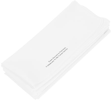 Angoily 5pcs Microfibre Cd Cleaner Cloth Set for Scratch-free Disc and Screen Cleaning, White Small Size Vinyl Record Dust Remover Suitable for Travel and Electronics Maintenance
