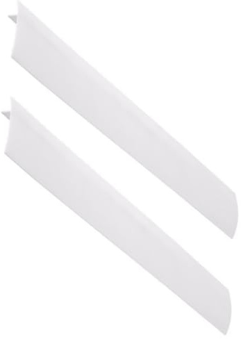 NUOBESTY Combleurs D'espaces Cuisine Antigras, 25 Pouces, Blanc, Silicone Résistant la Chaleur, Protège-poêle pour Cuisinière à Gaz, Accessoires Pratiques pour Plan de Travail, Lot de 2