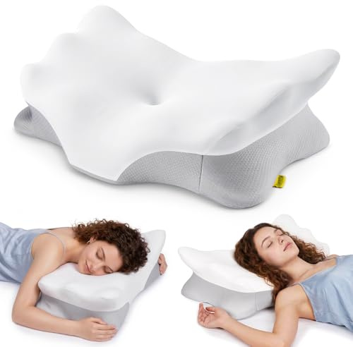 Foverhom Schmerzlinderung, Halswirbelkissen,Verstellbar, Ergonomisch