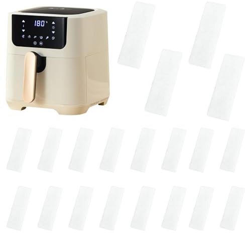 Filtre de remplacement pour friteuse à air 6Qt - Paquet de 20 écrans d'insertion, accessoire de cuisson multi-usage, compatible avec le rôtissage au gril à vapeur, durable et facile à installer |