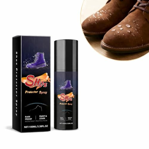 Nozerix Suede Protector Spray, Shoe Protector Spray Waterproof, Rain & Stain Waterproof Protection for Sneakers, Nubuck, Canvas, Jackets, Suede Shoes, Boots, Leather, Carpets and Other Surfaces