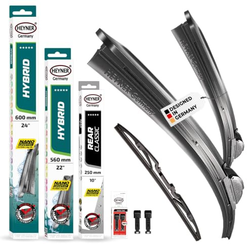 HEYNER® Kit complet d'essuie-glaces pour SMART FORTWO Coupe